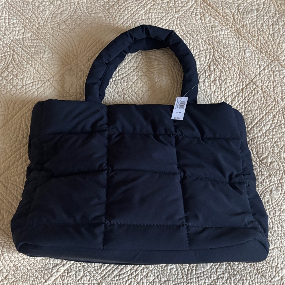 Lightweight Fabric Handbag in Black - GAP - Padded